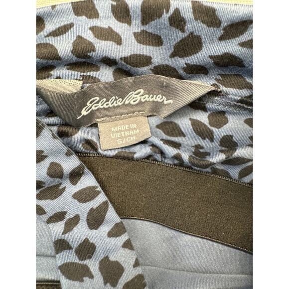 Eddie Bauer‎ Women's Blue & Black Print Sleeveless Racerback A-line Size small - Picture 8 of 10